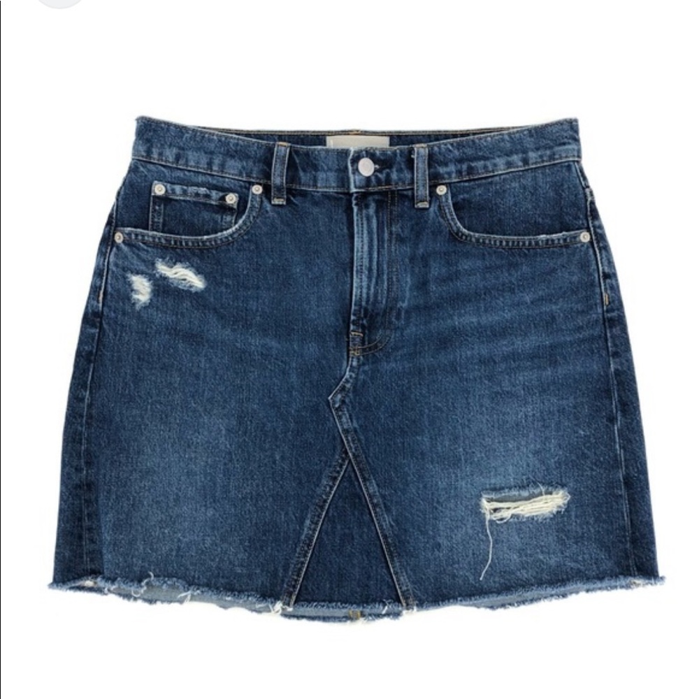 Everlane deconstructed denim mini, 28